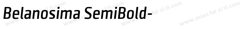 Belanosima SemiBold字体转换